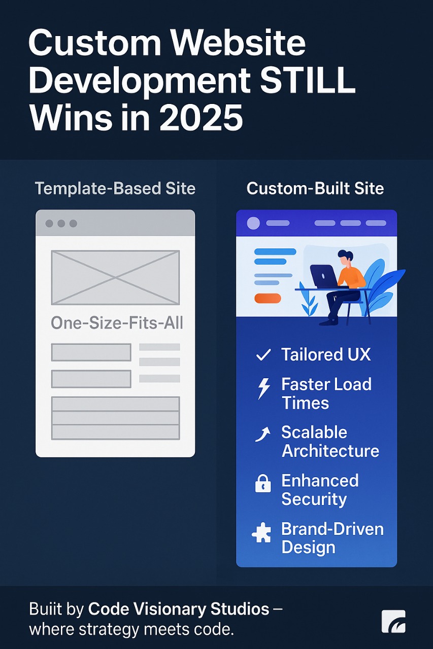 Why Custom Website Design & Development Still Wins in 2025